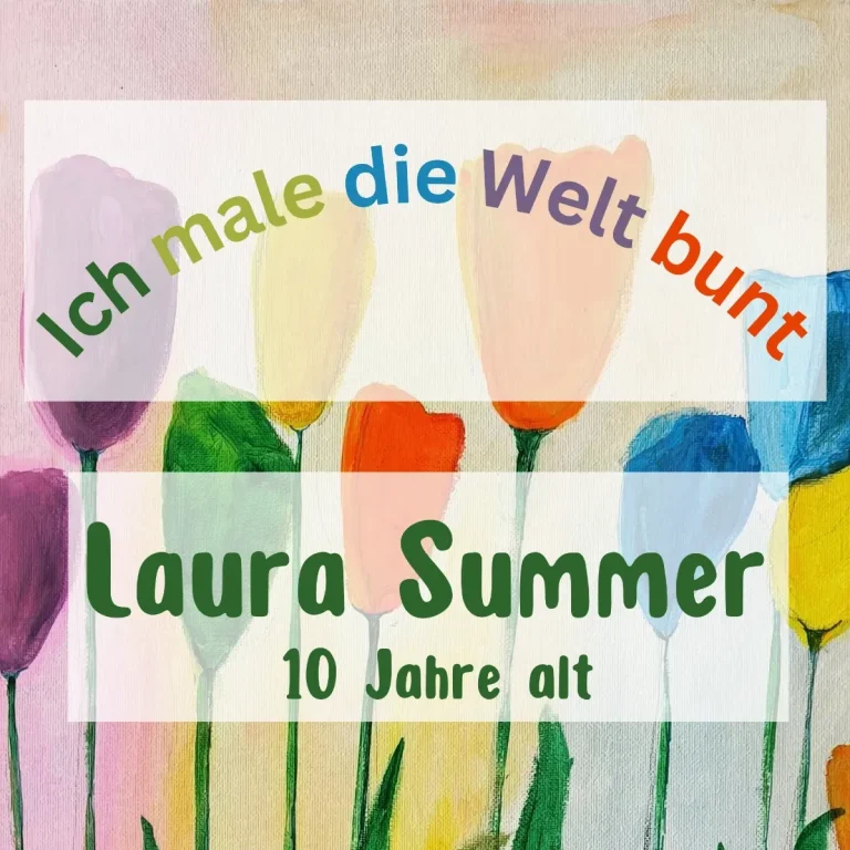 Vernissage von Laura Summer – 23. August 2026 Ausstellungsflyer für Laura Summers Vernissage am 23. August 2026 um 16 Uhr in der Galerie Das Bildfenster in Laufenburg. Eintritt frei.